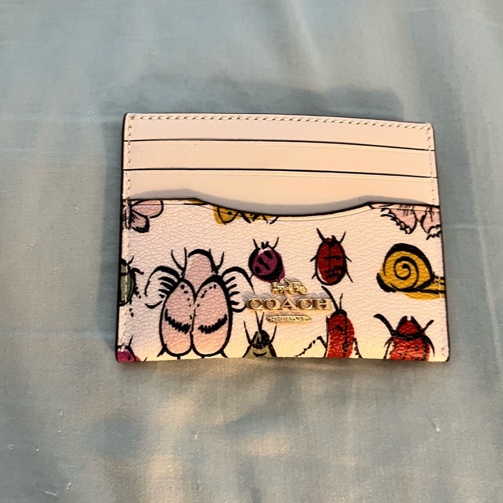 Slim Id Card Case With Creature Print
